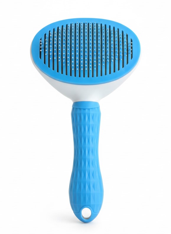 Peine con botón autolimpiador